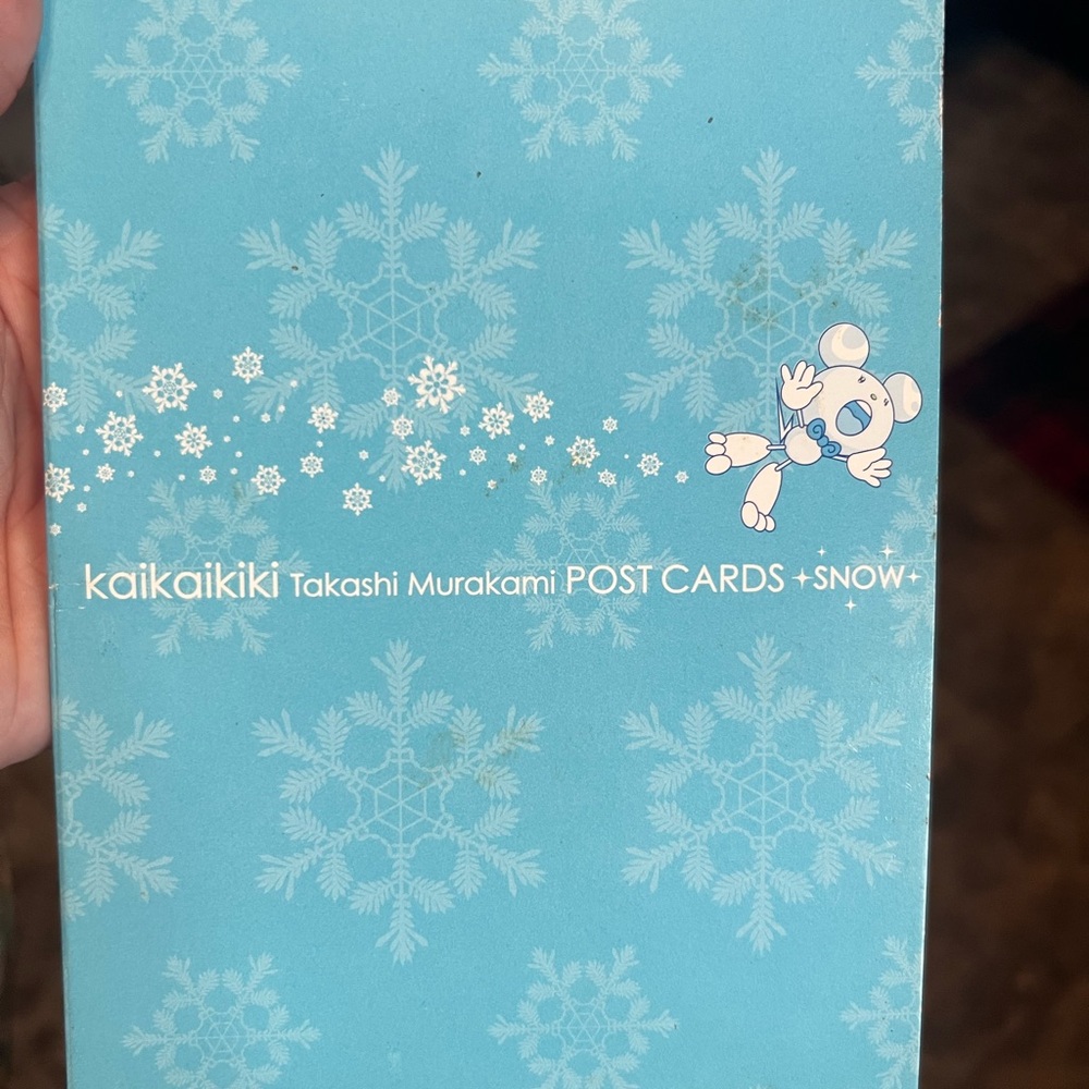 kaikaikiki Takashi Murakami Blue Snow Postcard Set
